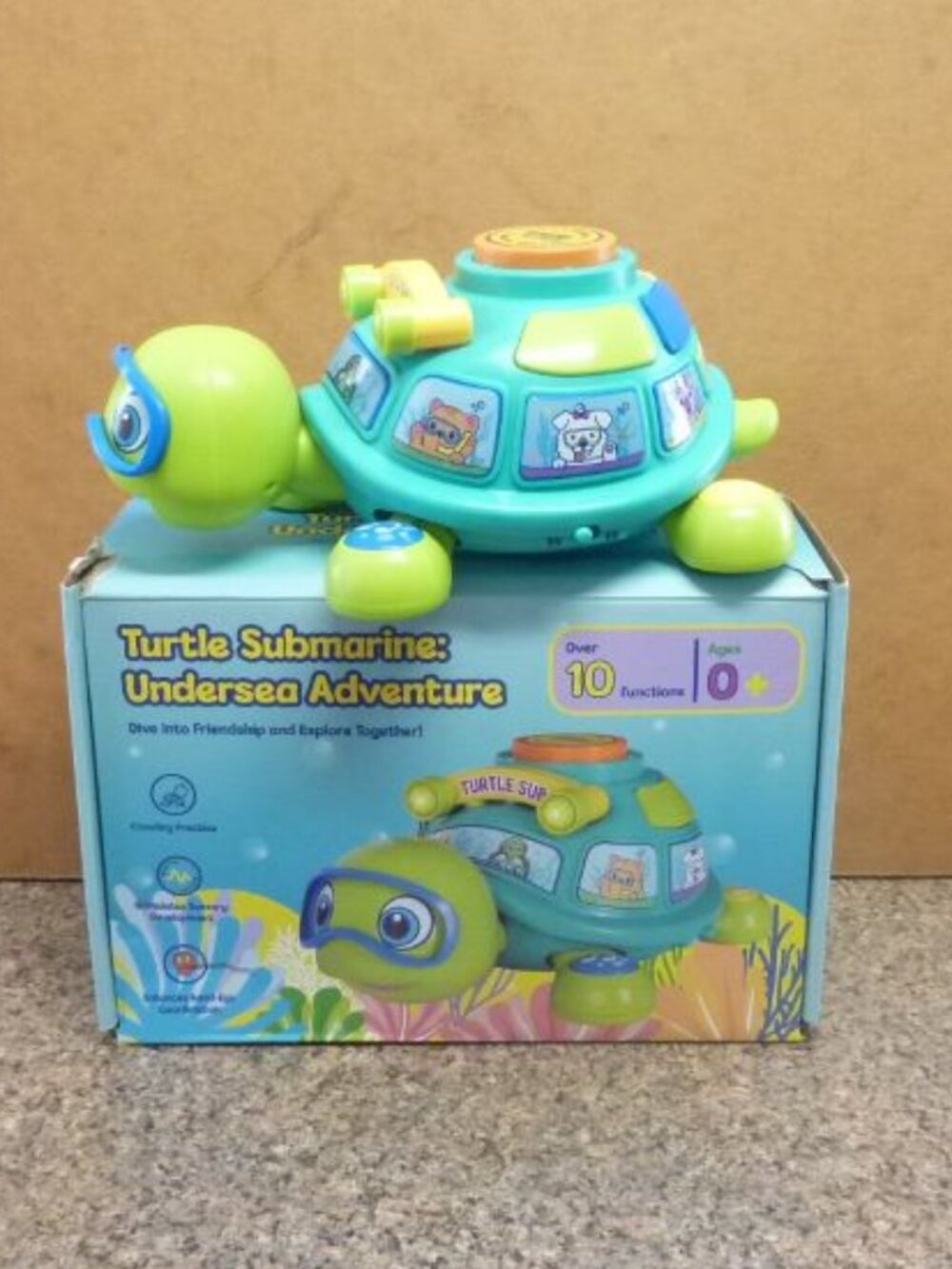 Moving Turtle Submarine: Undersea Adventure – Musical Learning Toy (Ages 0+)